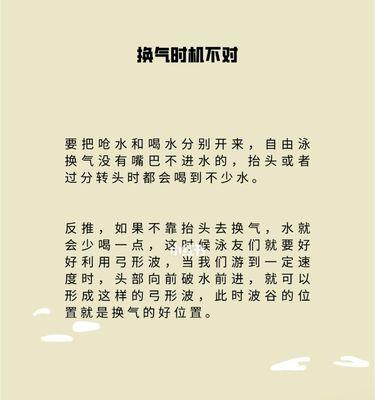 自由泳换气技巧解析（避免鼻子呛水的实用方法）